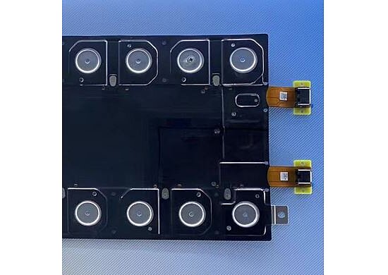Bild 1 - ZKS - Zellkontaktiersystem mit FPC - flexibler Leiterplatte und Blister fr Hochvoltbatterien