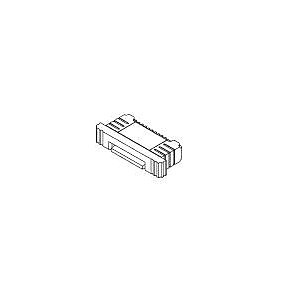 ZIF-Steckverbinder RM 1.0 mm Horizontal Kontakte unten SMD Hhe 3,0mm Schieber