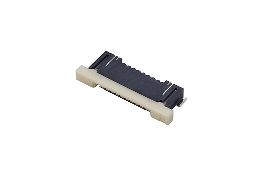 Bild 1 - 125°C FFC/FPC Connector 1.0 mm pitch Horizontal Lower Contact SMD Height 2,5mm Slider i-Lock