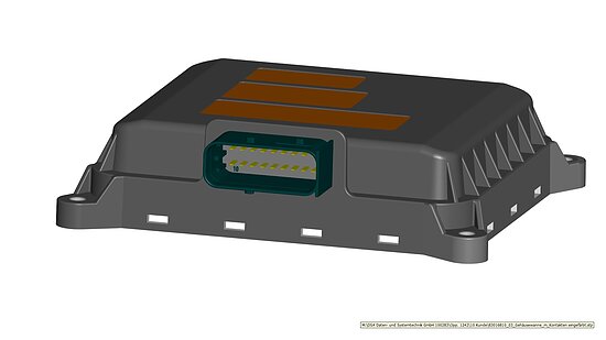 Bild 1 - Automotive Casing with integrated connector custom tailored