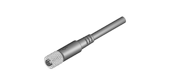 Bild 1 - Cable Assembly with circular Connector M5 female 180° shielded