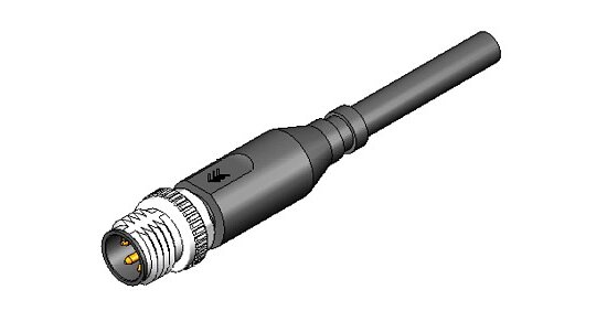 Bild 1 - Cable Assembly with circular Connector M8 male 180° w/o shield