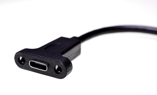 Bild 1 - Cable USB Type-C female USB3.1 or USB3.2 up to 20Gbit/Sec. Panelconnector