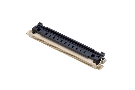 Bild 1 - FFC/FPC Connector 0,5 mm pitch Horizontal Lower Contact SMD Height 3,8mm Backflip i-lock