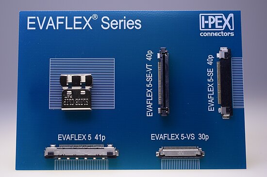Bild 1 - FFC/FPC-Connector Evaflex 5 0,5mm horizontal Pitch 16Gbit/Sec -40..+85°C
