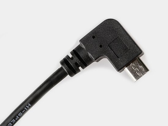 Bild 1 - Kabelkonfektion Micro-USB-B gewinkelt male