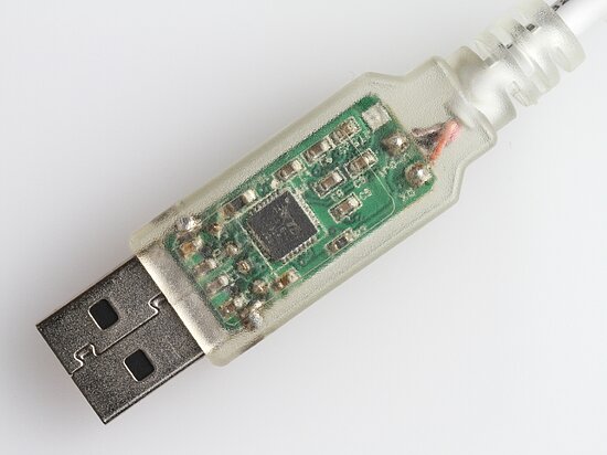 Bild 1 - Kabelkonfektion USB-A mit Umsetzer Seriell-USB LTI