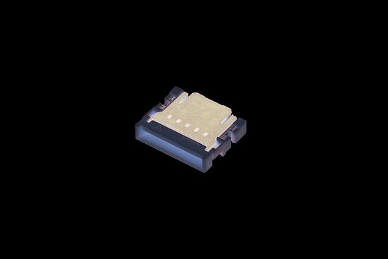 Bild 1 - Low Profile FFC/FPC Connector 0,5 mm pitch Horizontal Lower Contact SMD Height 1,0mm Rotary/Piano Lock i-lock
