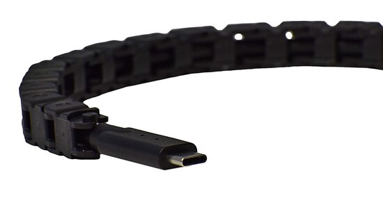 Bild 1 - Schleppkettentaugliches Typ-C-Kabel Typ-C-m nach Typ-C-m USB3.2 5Gbit 60W 1.750mm