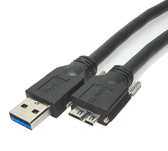 Bild 1 - Typ-C Adapter TypC to Micro-B Screw - Länge bis 1,85m - USB3.0 - 5Gbit/sec RoHS/REACH