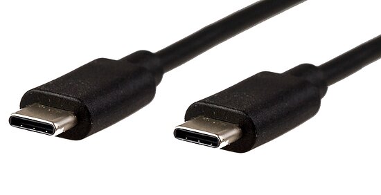 Bild 1 - Typ-C-Cable Typ-C to C - bis 1.100mm Länge - USB 3.2Gen2 -  10Gbit/sec - Alt Mode - 3A/20V/60W - E-Mark - passiv - black RoHS/REACH