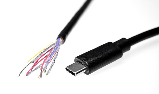 Bild 1 - Typ-C-Kabel fr CAN-BUS NON-USB Typ-C-m nach ohne/offen USB3.2 5Gbit 60W