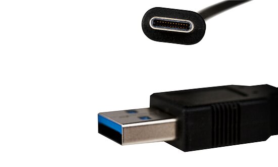 Bild 1 - Typ-C-USB-A Adapterkabel USB-A-m nach Typ-C-m USB3.2 5Gbit 15W max. 1.000mm
