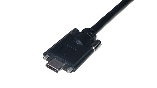 Bild 1 - USB-Typ-C Cable USB3.1 or USB3.2 up to 20Gbit/Sec. Screw Lock