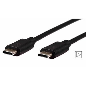Aktives Typ-C-Kabel Typ-C auf C - bis 5.000mm Länge USB 3.2 Gen2 - 10Gbit/sec -  Alt Mode- 3A/20V/60W - E-Mark - activ - black