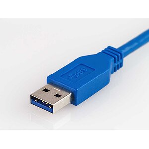 Cable USB 3.0 USB-A female penalmount to USB-A male