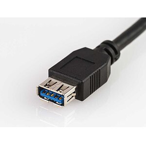 Cable USB 3.0 USB-A female to USB-A male