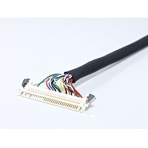 LVDS Display Cable with  JAE FI-X wires and acetate Cloth