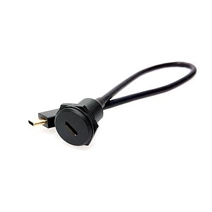 Type-C Cable with Panel Connector PVC IP67  USB 3.1 10Gbit/sec.